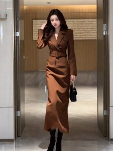 SHANGSHA | Elegant High-end Style Ladys Dress