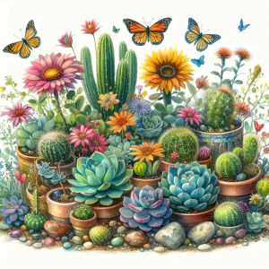 Huacan New Arrivals Diamond Painting Flower Full Round Square Drill Mosaic Succulent Plant Art Home Decoration Diy Gift Set