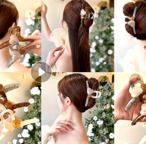 LITTLE DAISY | KDOVE Hair Claw Premium Quality Import / Jedai Korea Terbaru / Kep Rambut Terbaru Motif Love / Hair Cips Love