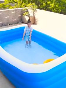 Inflatable Swimming Pool Thickened Family Lounge Pool for Kids Adult Outdoor With Air Pump