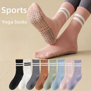 Professional Yoga Socks for Women High-Tube Thickened Anti-Slip Fitness Pilates Sports Running Rope Jumping Socks