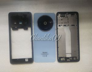 Casing fulset redmi A3 housing frame bazel tulang tengah penutup belakang