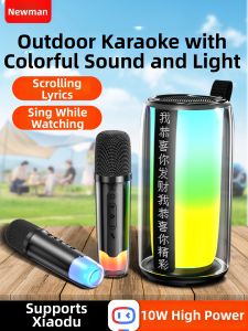 NIUMAN | Outdoor Karaoke Speaker with Wireless Microphone Low Bass Bluetooth