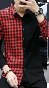 áo sơ mi áo sơ mi nam phối 2 màu kẻ caro cực trẻ trung và năng động tạo nên cá tính và phong cách thời trang cổ điển ấn tượng - H38