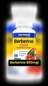 ENZYMEDICA Berberine 800mg 💝สารสกัดบาร์เบอรี่  ส่งเสริมระบบเมตาบอลิซึ่ม