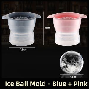 MRUN | Whisky Ice Ball Molds Round Flexible Silicone Ice Tray