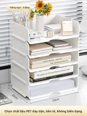 NUOXUNDE | Kệ đựng tài liệu trong suốt bằng acrylic để bàn cho văn phòng