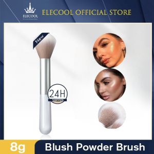 Trotinic 1PC Blush Brush Finisher Daily Basic Makeup Tools Soft Fiber Bristles Powder Brush Foundation Brush Affordable Student Portable Makeup Brush For Beginners For Light And Easy Makeup