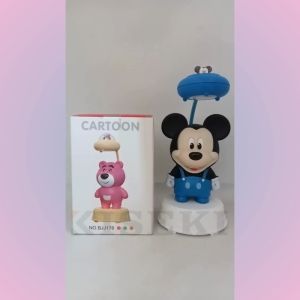 Kiseki Lampu Meja LED BJJ188 Mickey | Table Lamp Chargeable | Table Lamp and Pencil Sharpener | Lampu Belajar dan Rautan Pensil | Lampu Meja Karakter | Bisa COD
