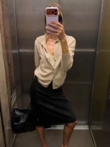 Simple Knitting Button Front Mock Neck Cardigan Long Sleeve Drop Shoulder Solid Color Regular Casual Daily Lightweight Cardigan