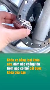 Khóa phanh đĩa xe máy chống trộm khoá phanh đĩa chất liệu 100% thép nguyên khối siêu bền chống gỉ cho moto xe máy xe đạp D Danido