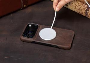 LANGSIDI Genuine PULL-UP Leather Phone Case for iPhone 15 16 17 Pro Max 17Pro 17 Air 16Pro Retro Luxury Back Cover Anti-Slip Shock-Absorbent Handmade Original Factory Top Seller