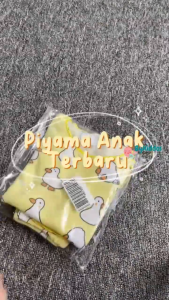 ByKiddos – Setelan Piyama Duck Lokal Musim Panas Anak Perempuan / Set Celana Pendek dan Lengan Pendek / Baju santai Anak