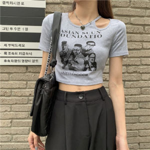 New Women Summer Short Hollow-Out Short-Sleeve T-Shirt Slimming Tee Girls Lady Casual Street Short-Sleeve Tee Woman Slim-Fit Top