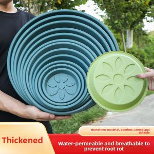 MONLEYTA | Thick Resin Plastic Flower Pot Tray Water Collection Base Plant Holder Stand Potted Plant Tray Flower Stand Base Support