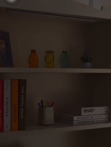 Đèn cảm biến chuyển động 3 màu decor siêu mỏng dán tủ quần áo cảm ứng tự động sáng nhà bếp