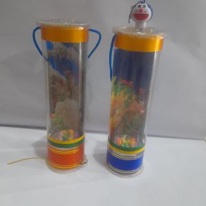 AQUARIUM MINI MIKA IKAN CUPANG LED FREE BATRE SUDAH NYALA / AQUARIUM