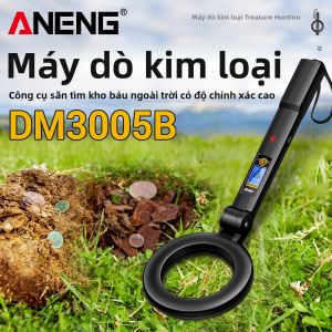 ANENG DM3005B Máy Dò Kim Loại Thợ Săn Kho Báu Pro Di Động Máy Dò Tiền Xu Dưới Lòng Đất Với Thiết Bị Xác Định Màn Hình LCD Màu Đen