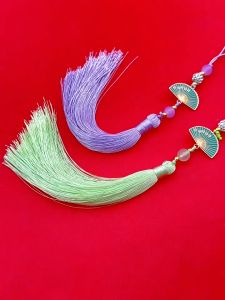 (1 cái)Tua rua cổ trang phối quạt 26cm nhiều màu Nguyên liệu làm trang sức cổ trang Nguyên liệu diy