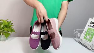 RUIMO Sepatu Wanita Slip On Casual Good Quality Canvas Premium Trrendy Korean Style - HN-68