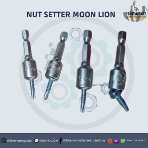 Kunci Mata Bor Sok Roofing pendek 8x45 - Nut seter Moonlion (1pcs) | TERMURAH