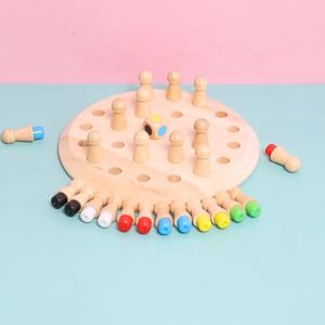 Bộ cờ trí nhớ màu sắc bằng gỗ Trò chơi cờ trí nhớ cho bé Đậu Đậu Store