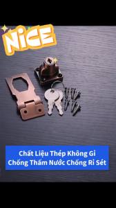 [HCM] Chốt Khóa Cửa Thẳng Kèm Khóa Nhiều Kích Thước Thích Hợp Nhiều Loại Cửa -Joyee