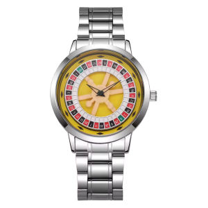 Top Luxury Mens Watch Stainless Steel Alloy Watch Mens Gambling Watch Quartz Watch