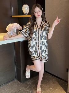 Satu Set Baju Tidur Piyama Pajamas Wanita Impor Motif Korea Celana Pendek one set setelan Myclar
