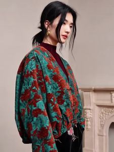JK&JS | Áo Khoác Phong Cách Trung Quốc Retro Rộng Rãi