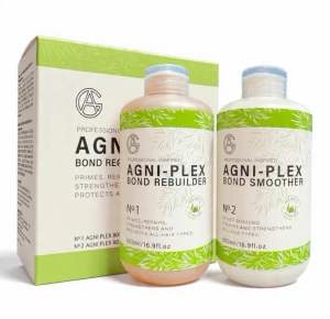 AGเชื่อมเเกนผมสูตรเข้มข้น ช่วยให้เส้นผมแข็งแรงขึ้น ลดการชี้ฟูผมตรง เบอร์1ขนาด500ml เบอร์2ขนาด500ml