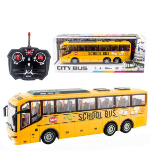 Large Childrens Birthday Gifts Electric Remote Control Tour Bus Artificial Bus Boy Car Model Bus