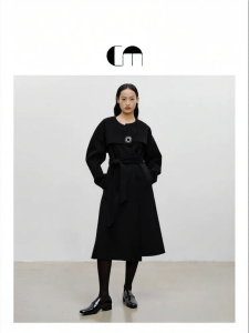 Designer Winter Womens Long Coat Wool