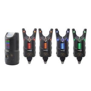 Hirisi Carp Fishing Alarm Set Wireless Fishing Bite Alarm Indicator Electronic Fish Bite Alert for Carp Fishing Tackle HRS1