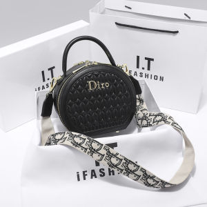 Diro Genuine Leather round Puff Bag Womens Versatile High-End Feel Crossbody Handbag New 2026 Fashion Trend Soft Leather