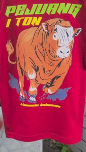 Kaos Anak Umur 1-13 Tahun Sapi Balap Pejuang 1 Ton Lengan Pendek