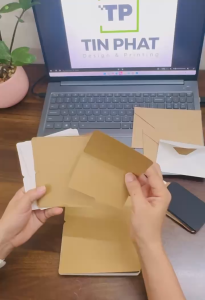 Set 10 cái Thiệp gập đôi basic thiệp vintage (giấy cứng viết ăn mực không lem)
