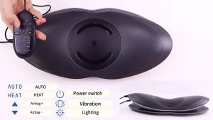 Multi-Level Adjustable Back Vibration Electric Waist Massager Lumbar Traction Device Inflatable Hot Compress Spine