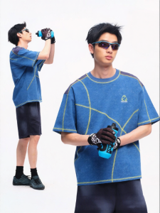 JNXS | Wax Print Color Blocking T-Shirts