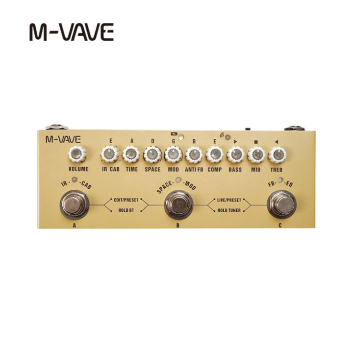 ก้อน M-VAVE แบบชาร์จไฟได้สำหรับเด็กทารกที่เหยียบเอ็ฟเฟ็กต์กีตาร์ไฟฟ้าหลายแบบที่เหยียบเอ็ฟเฟ็คกีต้าร์รวมสำหรับกีตาร์อะคูสติกไฟฟ้า