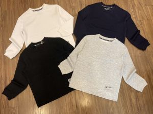 Áo dài tay nỉ thun gân bé trai size đại 17-52kg hàng VNXK dư xịn chất rất đẹp