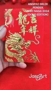 Angpao Pendek Imlek Shio Ular 2025 Hongbao Angpau Emas