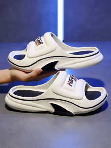 Mens Outdoor Wearable Thick Bottom EVA Slippers Anti-Slip Wear-Resistant Summer Casual Slip-On Sandals Comfortable Footwear