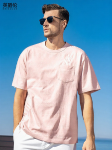 Enjeolon | Embroidered Flying Swallow Floral T-shirt Short Sleeve