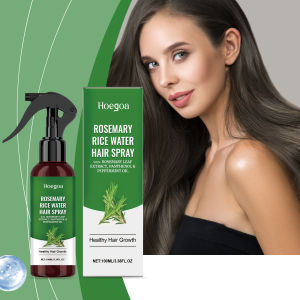 hoegoa | Rosemary Rice Water Spray Deeply Nourishes Dry Frizzy Hair and Hydrates for Incredibly Silky Smooth Vibrant Healthy-Looking Ha