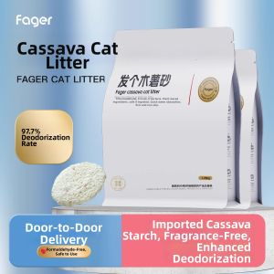 Fager | Dust-Free Non-Stick Anti-Odor Wood Cassava Cat Litter