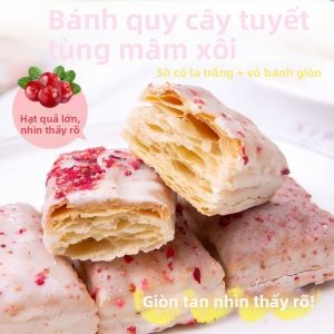 Bánh quy cranberry nhiều lớp phủ hạt thông món ăn nhẹ cho trà chiều