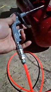 สายลม PE สายลมสำเร็จรูป อย่างดี ขนาด 8x5 มม ความยาว 8/15/20/25 เมตร Polyethylene Tube สายต่อปั๊มลม สายลมแรงดันสูง พร้อมหัวต่อคอปเปอร์ 2 ด้าน ใช้งานได้เลย