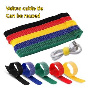 Reusable Cable Tie -5.90 Inch Cable Management Tie Suitable for Adjustable Hook and Loop Storage for Homes Offices and Wires