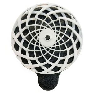 ABS Black And White Dynamic Stress Relief Toy Simple Fashionable 3D Printed Spiral Dynamic Hypnosis Psychedelic Gear
